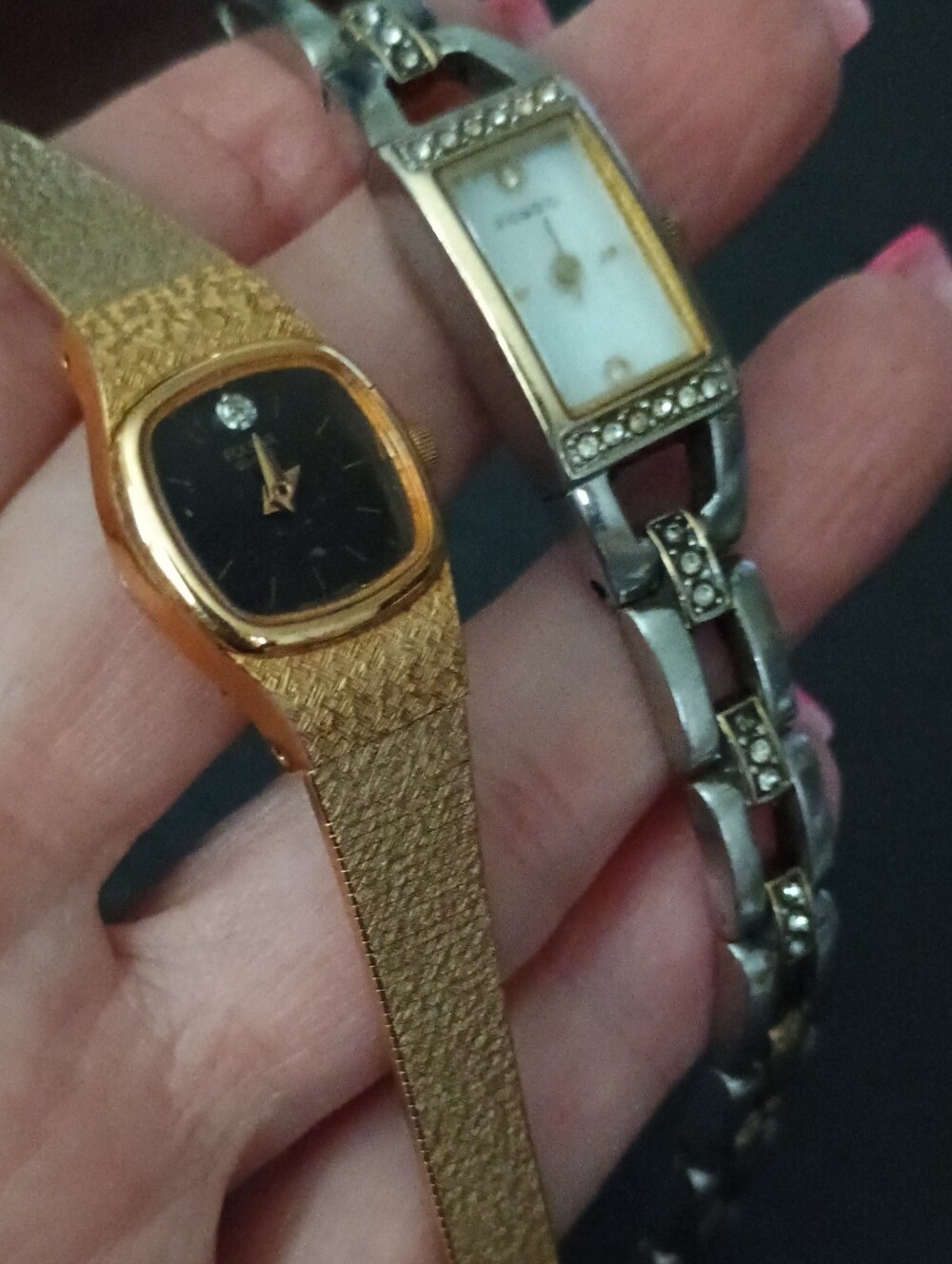 Vintage Gold and Silver Women's Watches - Bracelet Style Pulsar And Fossil